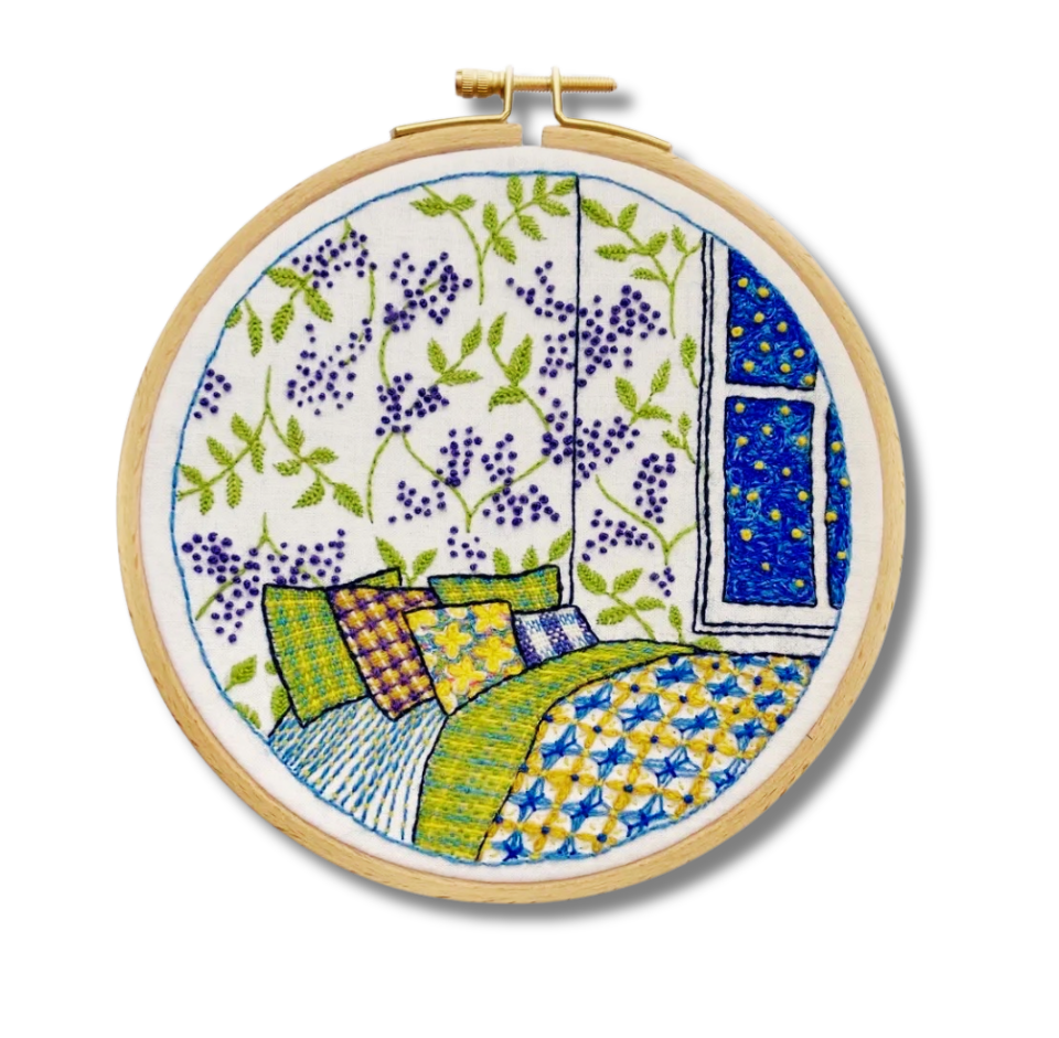 Lilac Bedroom Embroidery Kit