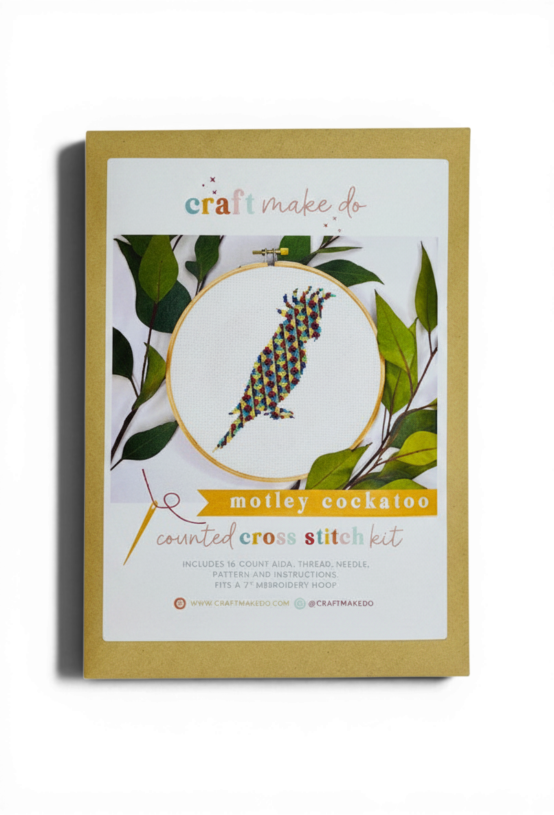 Motley Cockatoo Counted Cross Stitch Kit