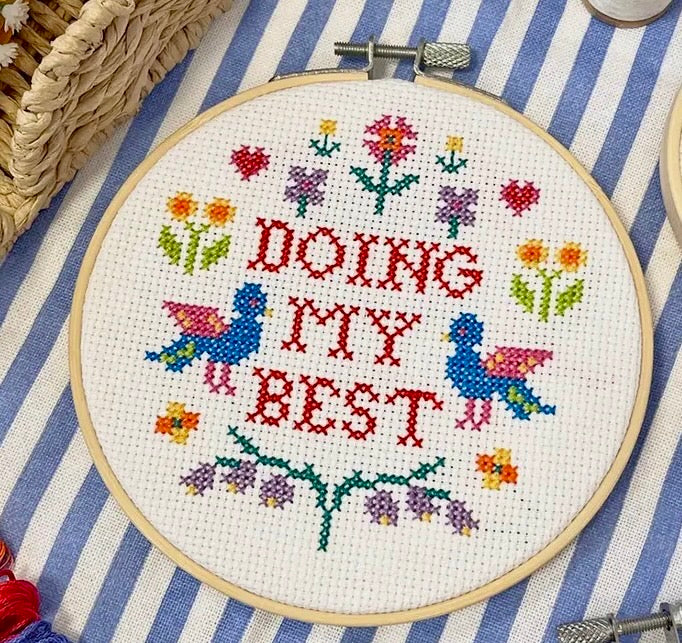 Doing My Best Cross Stitch Kit