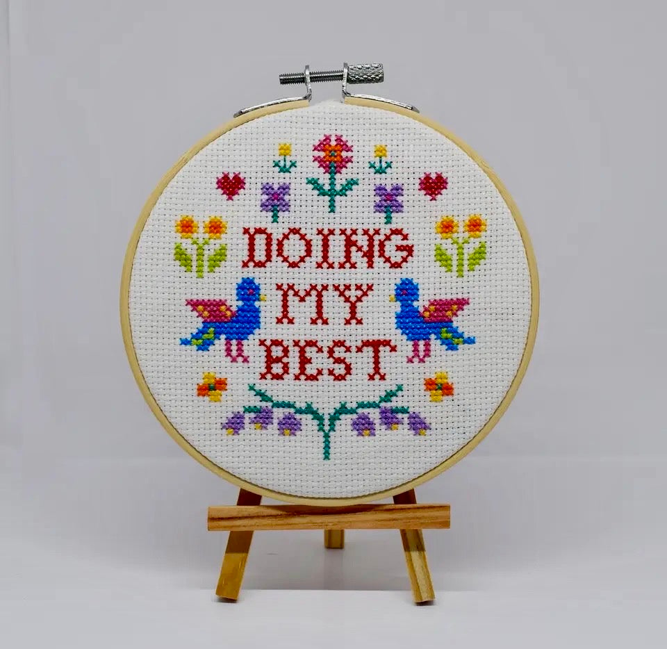 Doing My Best Cross Stitch Kit