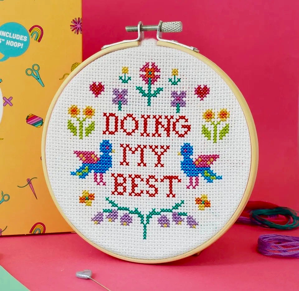 Doing My Best Cross Stitch Kit