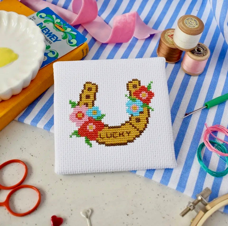 Lucky Horseshoe Mini Cross Stitch Kit