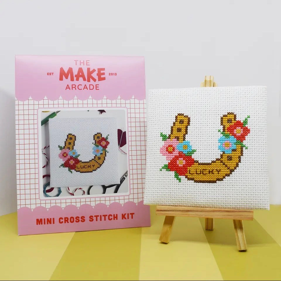 Lucky Horseshoe Mini Cross Stitch Kit