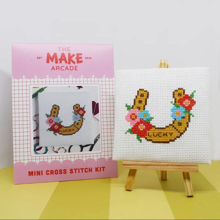 Lucky Horseshoe Mini Cross Stitch Kit