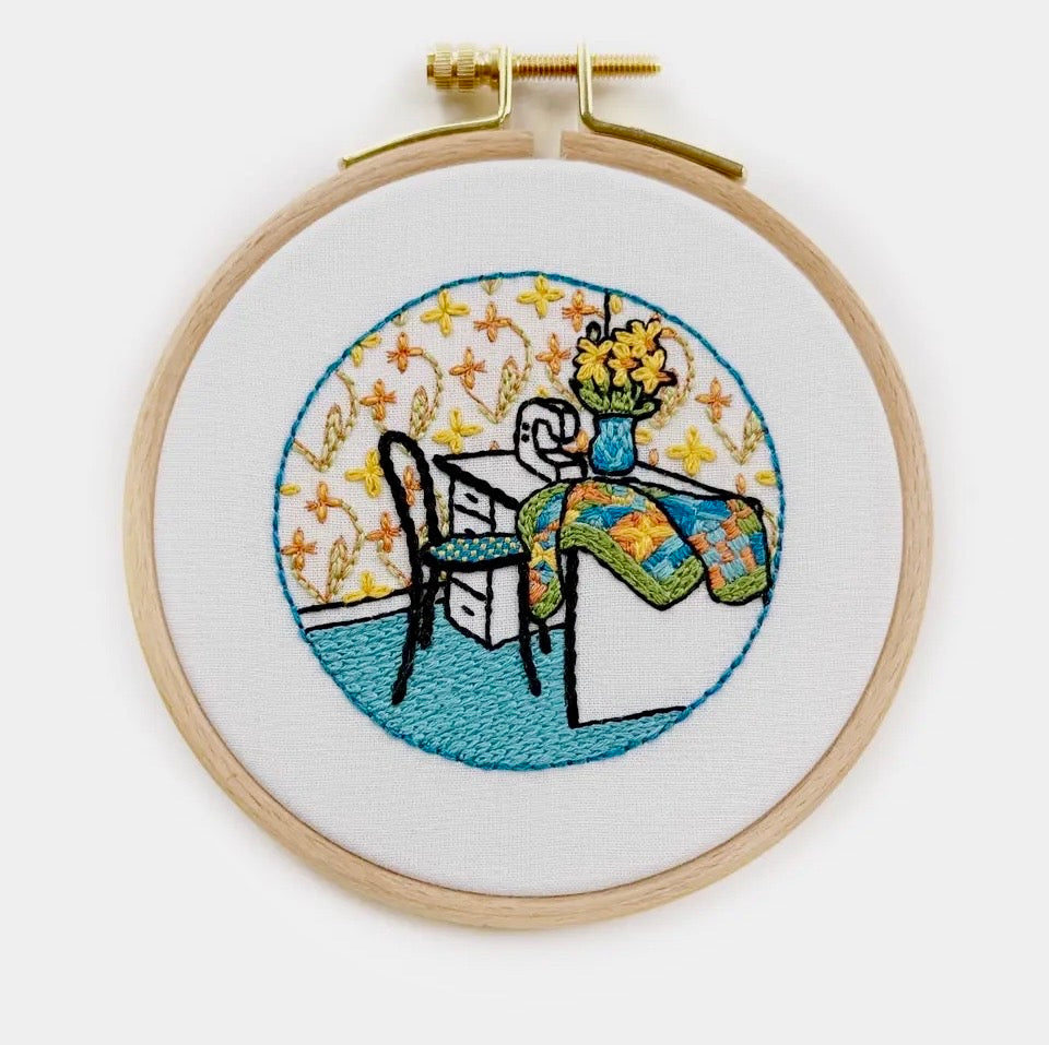 March Daffodil Sewing Room Embroidery Kit