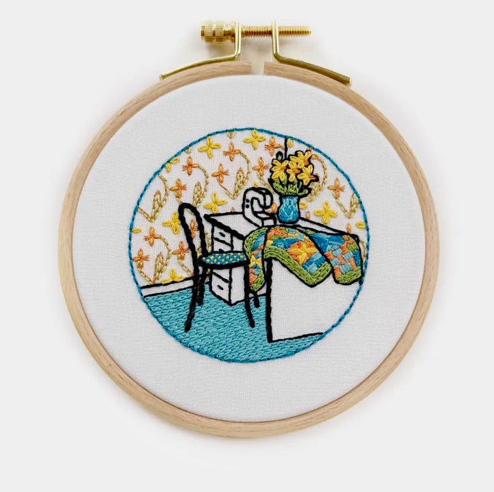 March Daffodil Sewing Room Embroidery Kit