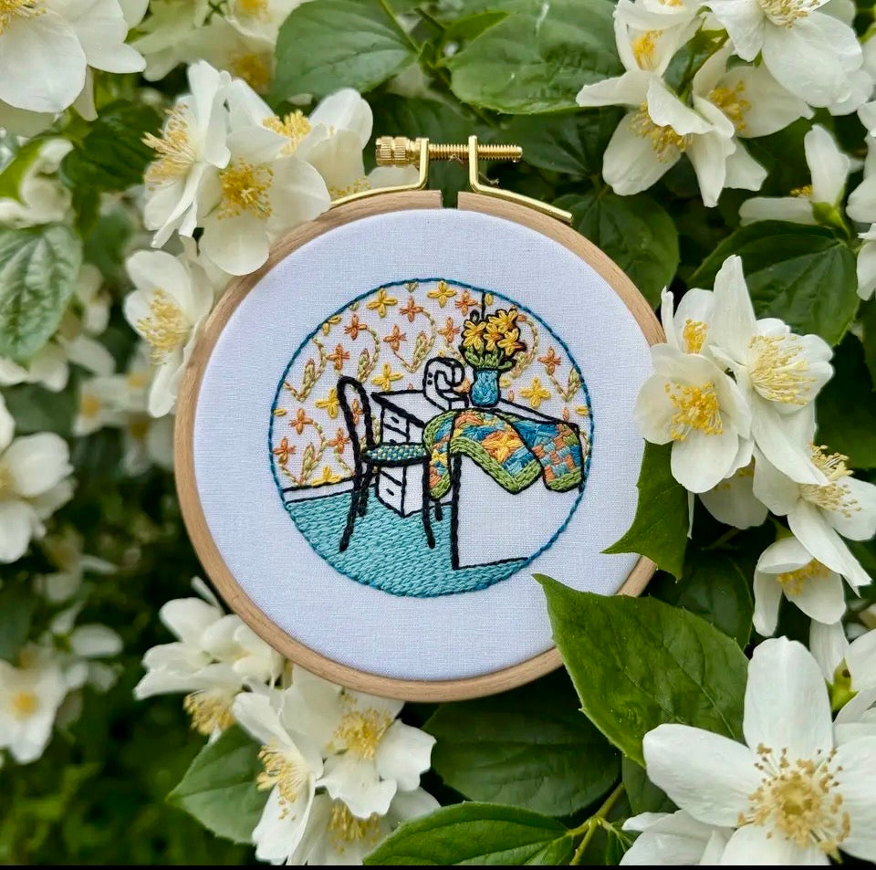 March Daffodil Sewing Room Embroidery Kit