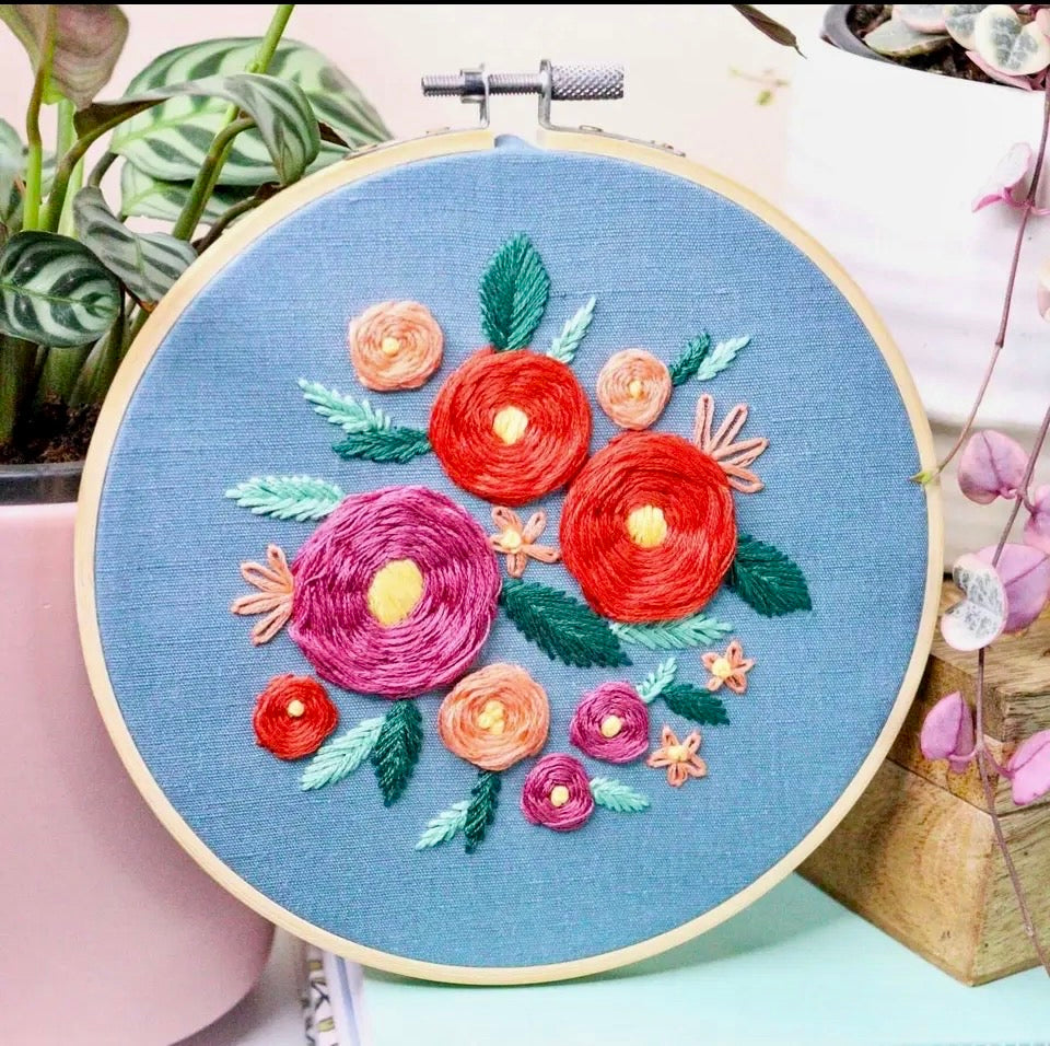 Rose Garden Embroidery Kit