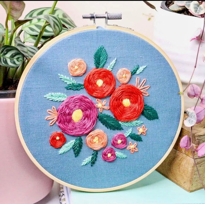 Rose Garden Embroidery Kit