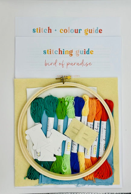 Birds of Paradise Embroidery Kit