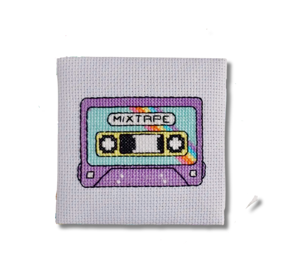 Mix Tape Mini Cross Stitch Kit