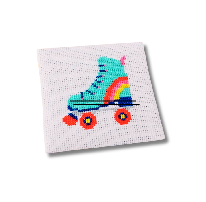 Rollerboot Mini Cross Stitch Kit