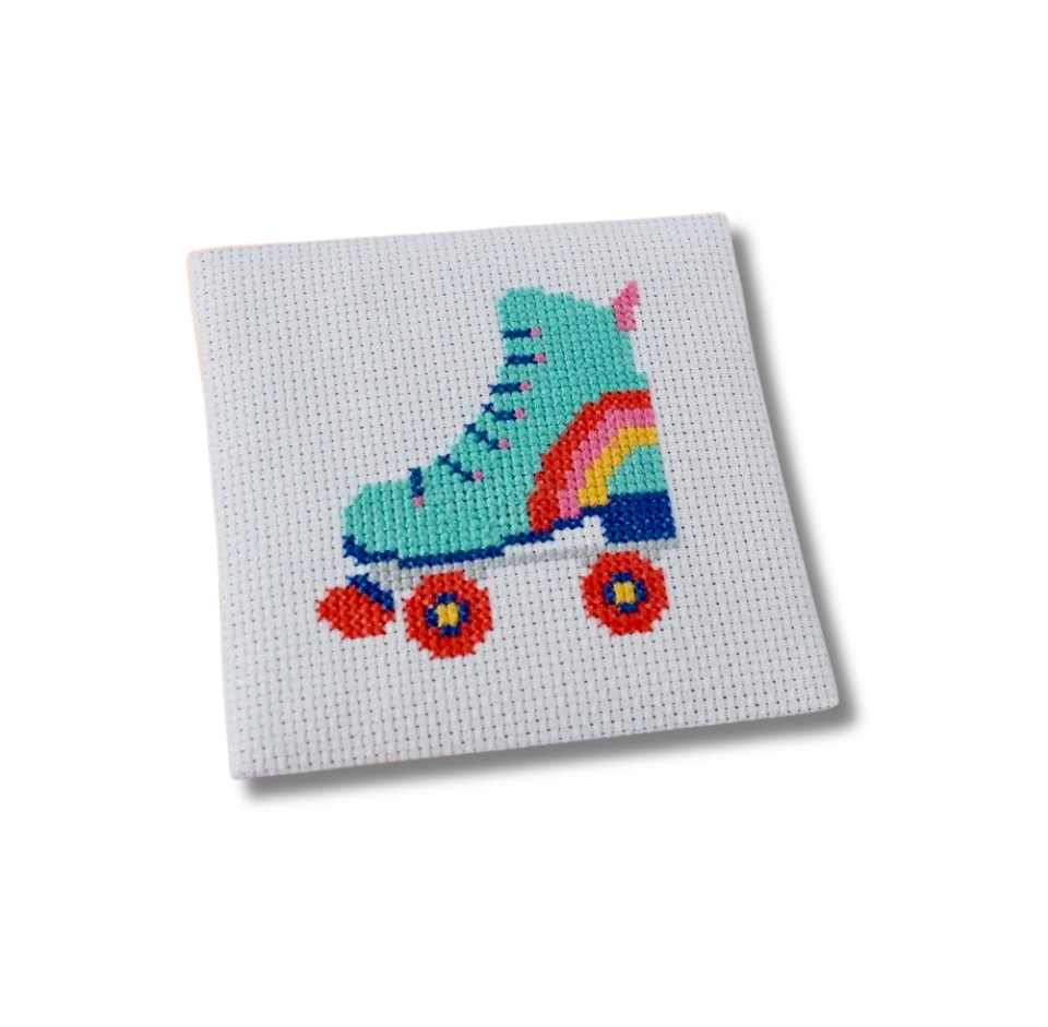 Rollerboot Mini Cross Stitch Kit