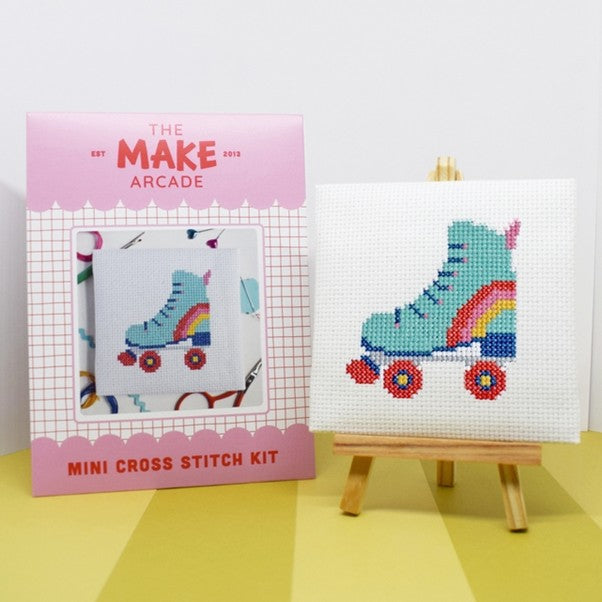 Rollerboot Mini Cross Stitch Kit